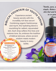 The Biblical Fountain of Youth Face Serum.