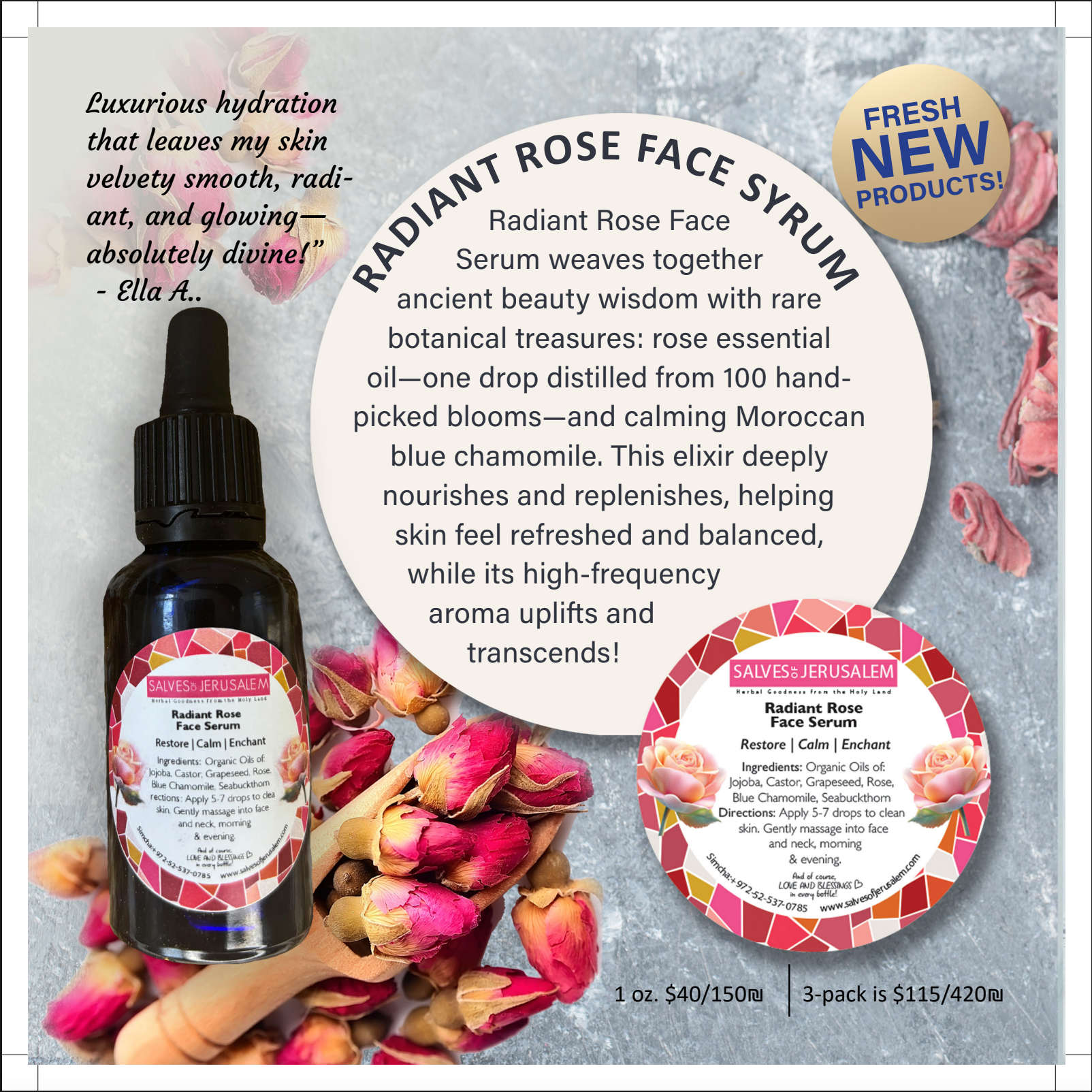 Radiant Rose Face Serum.