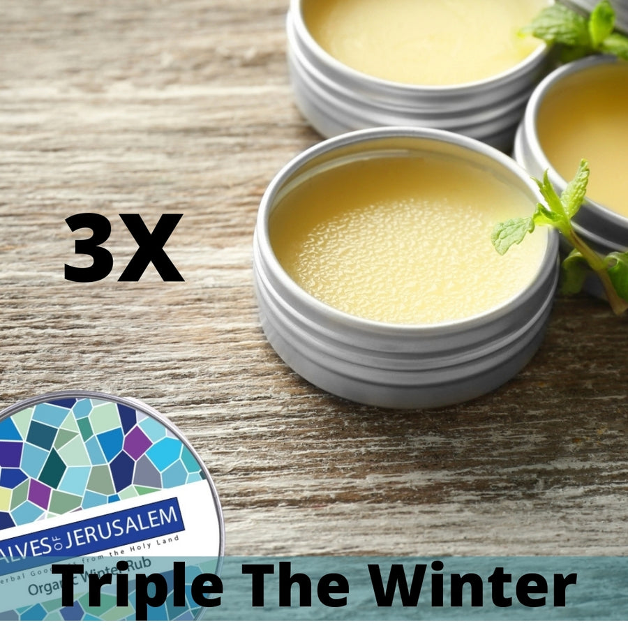 Organic Winter Rub Triple Pack - Salves of Jerusalem